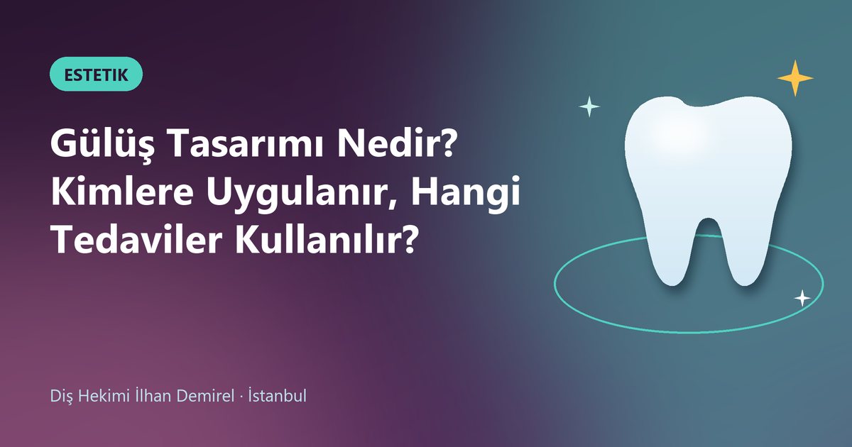 Gülüş Tasarımı Nedir? Kimlere Uygulanır, Hangi Tedaviler Kullanılır? – Dt. İlhan Demirel blog kapak görseli